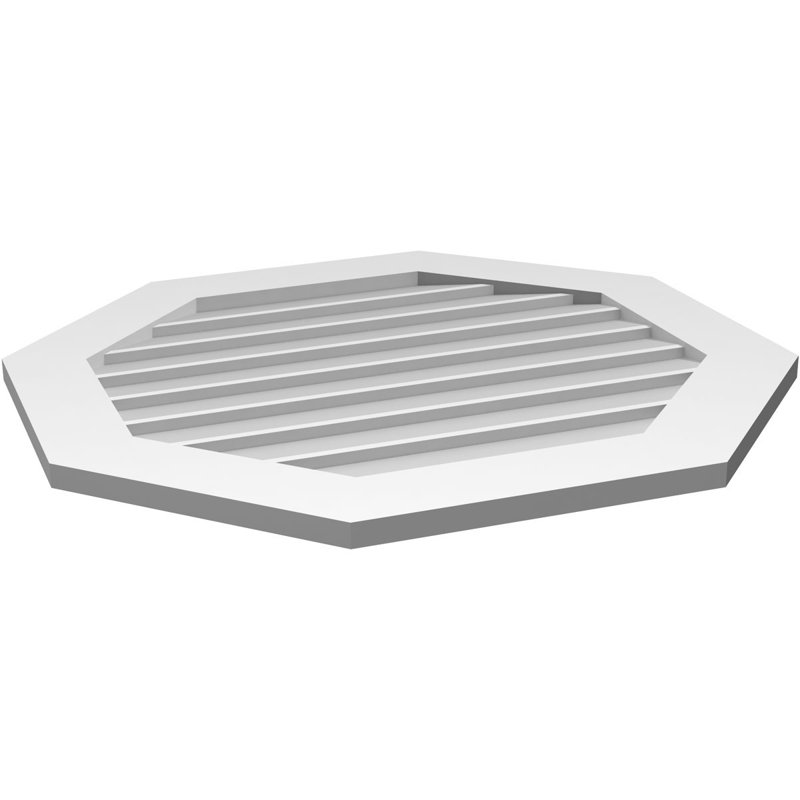 Évent horizontal gondole allongé en surface octogonal Signature, H 30 po x l 32 po x P 1 po