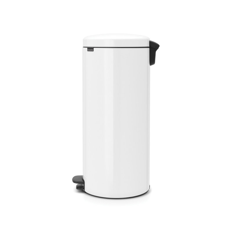 Brabantia NewIcon Step On Trash Can, 8 Gallon (30 Liter), White