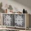 4-door Sideboard With Adjustable Shelves And Exquisite Creative Carving-1852118426