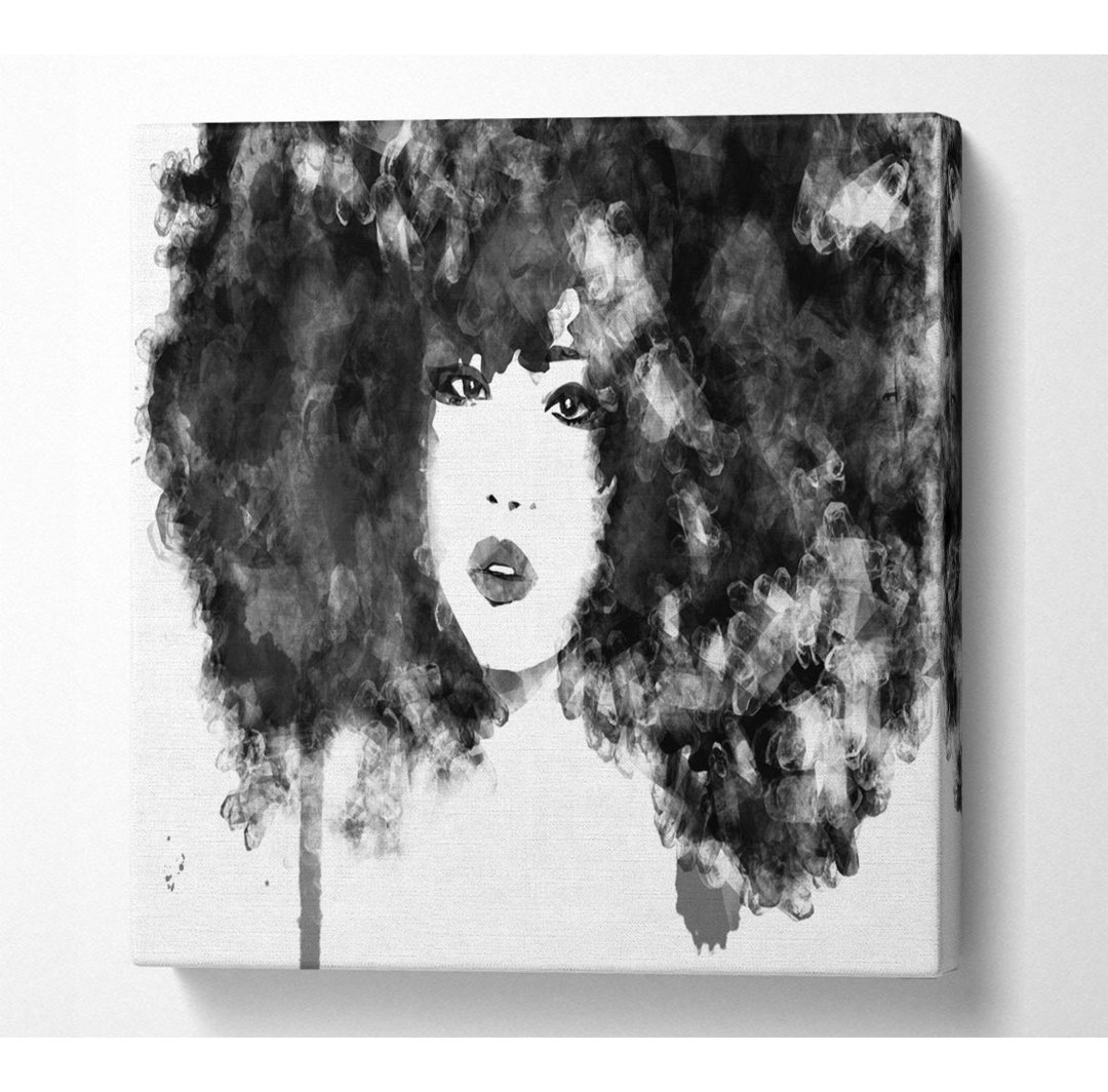 Black Big Hair - Kunstdrucke auf Leinwand