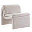 Fauteuil d'appoint rembourré sans accoudoirs Lume Boucle-106273816
