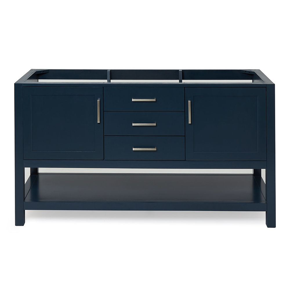Bayhill 60'' W Single Bathroom Vanity Base Base Finish: Midnight Blue, image size:1000x1000