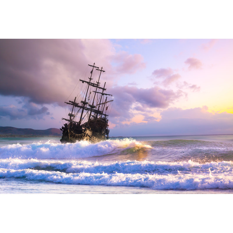 Bateau pirate par Aleh Varishcha - Photographie sur toile tendue, L 36 po x H 24 po
