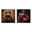 «Autumn Beaver Wonders I», ensemble de 2 reproductions d'art en métal carré-358950542