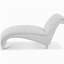 Chaise longue sans accoudoirs touffetée