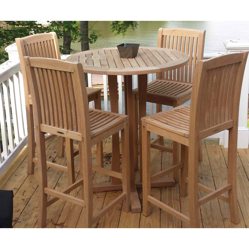 Table de balcon d'extérieur ronde 36 po Chadwin
