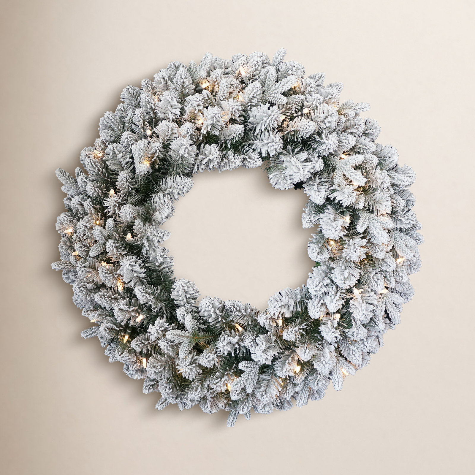 The Holiday Aisle® 24" Iceland Fir Pre-Lit Wreath