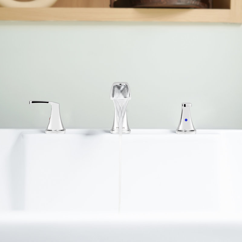 Doris 2-Handle Widespread Roman Tub Faucet, Polished Chrome