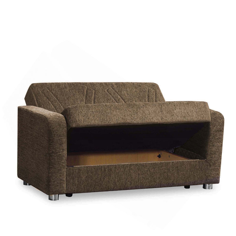 Causeuse convertible avec rangement Primenest Gravita, beige, Beige