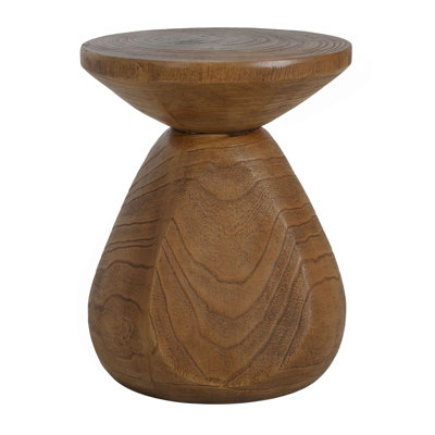 Patti Outdoor Patio MGO Wood Side Table, Set Of 1