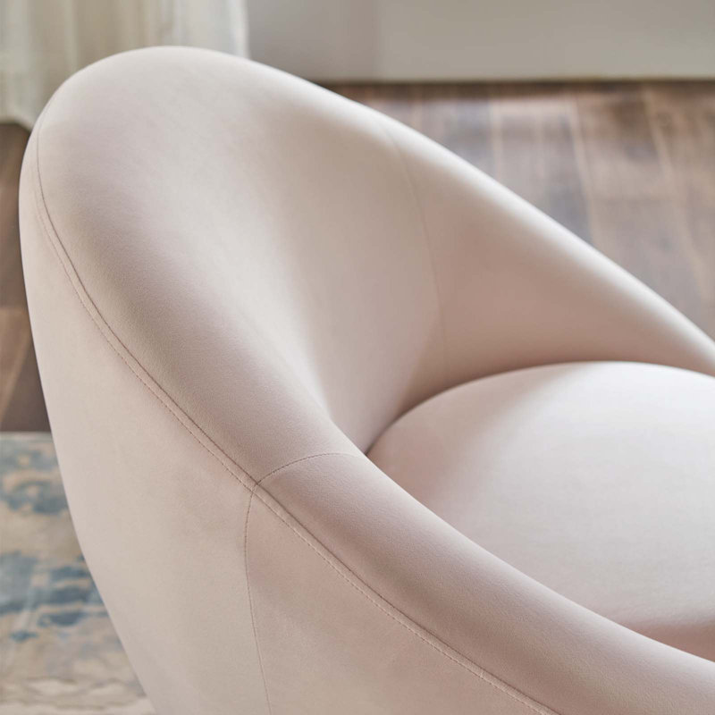 Fauteuil d'appoint en velours Circuit Performance par Modway, Rose