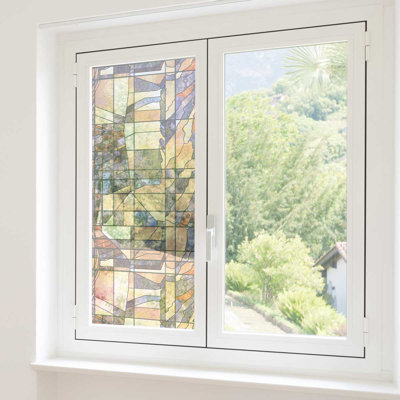 Non-Adhesive Decorative Privac Window Decal