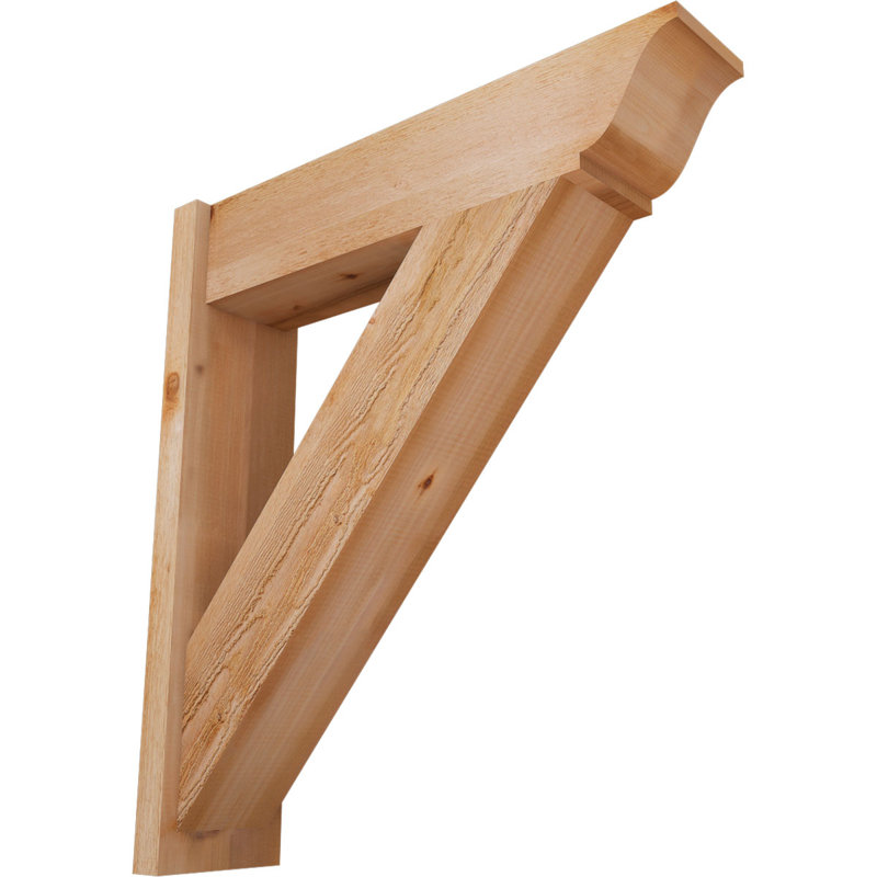 Persienne traditionnelle en bois rustique, P 32 po x H 36 po, Cèdre rouge de l'Ouest de 8 po (sciage brut)