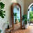 Half-circle Manufactured Wood Full Length Mirror-258229473