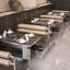 Banc de rangement de style industriel