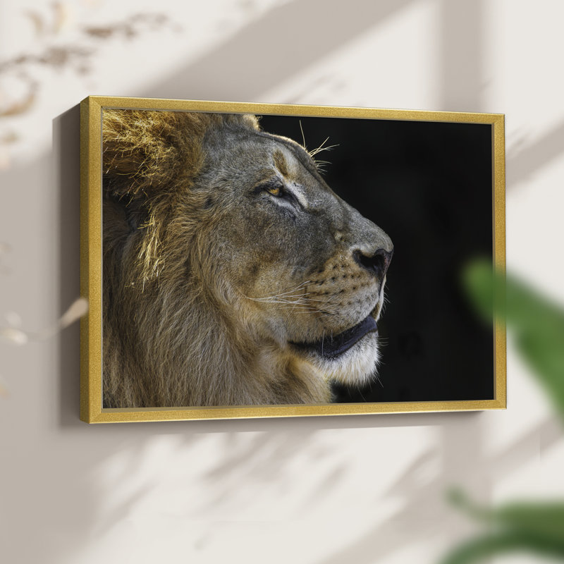 The King - Reproduction encadrée - Restickable, H 8 po x l 10 po, Or