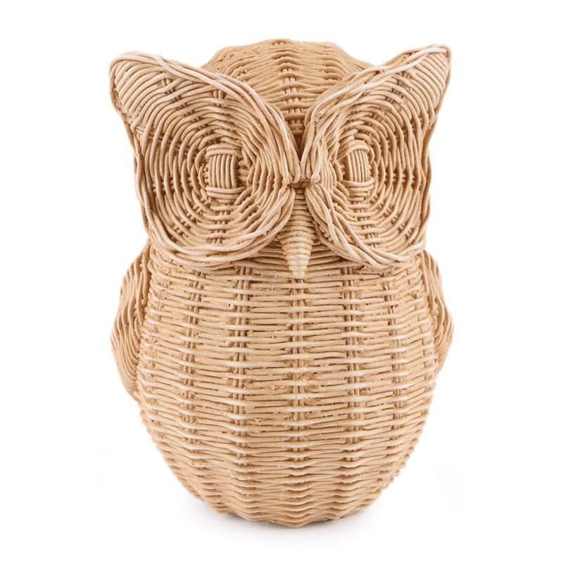 Figurines hibou tissé (ensemble de 2)