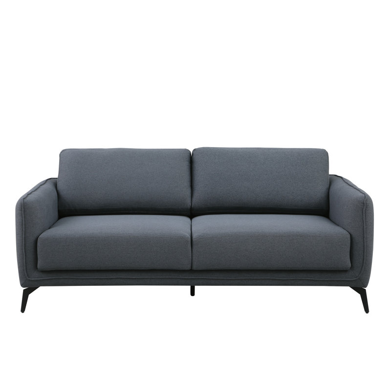 Ballycor 3 Seater Linen Sofa, Dayanara Dark Grey Fabric