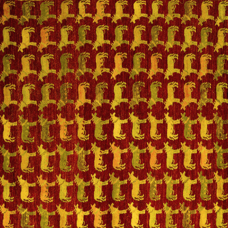 Tapis jaune, Carré 8 pi