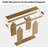 Rustic Farmhouse U-shaped Console Table - Light Brown Mdf, Timeless Charm For Modern/rustic Interiors