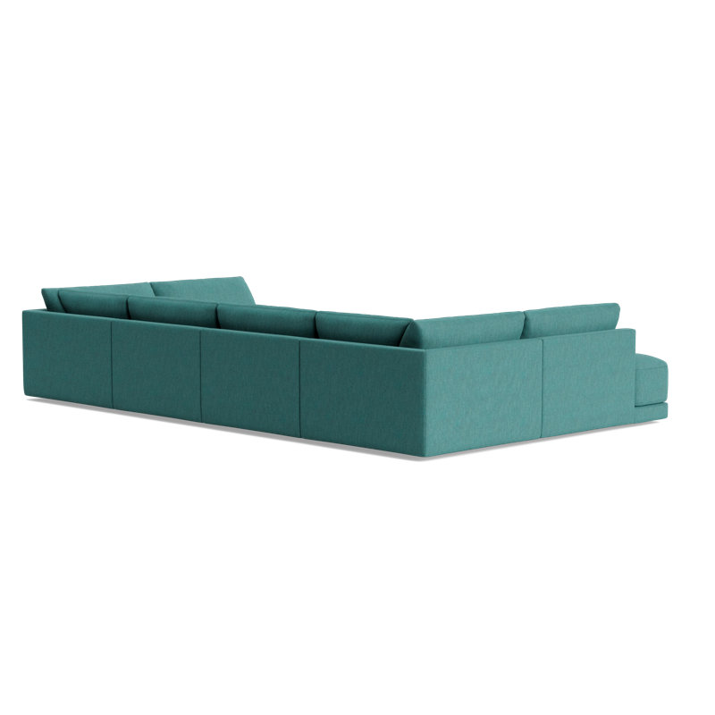 Eva Sectional, Performance Weave - Spruce