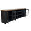 Meuble télé 96 po pour téléviseur de 100 po ou moins, aucun assemblage requis, style campagne moderne-2140111492