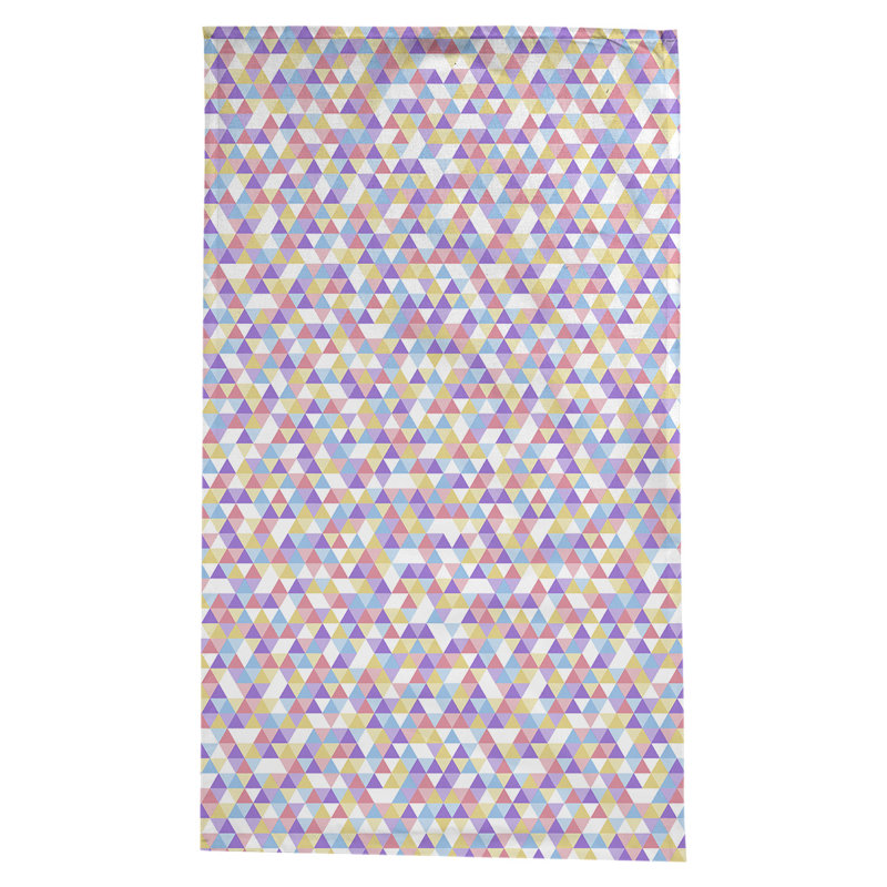 Avicia Triangle Pattern Tablecloth, Purple/Yellow