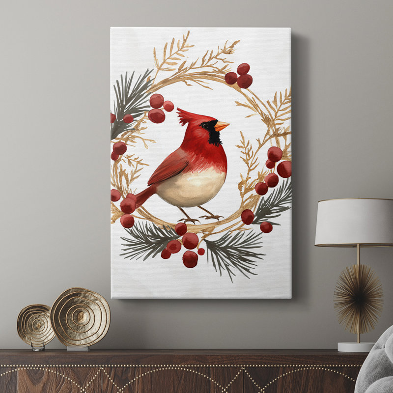 Art des fêtes de Noël CMLXVI - galerie sur mesure Cavas, H 18 po x l 12 po