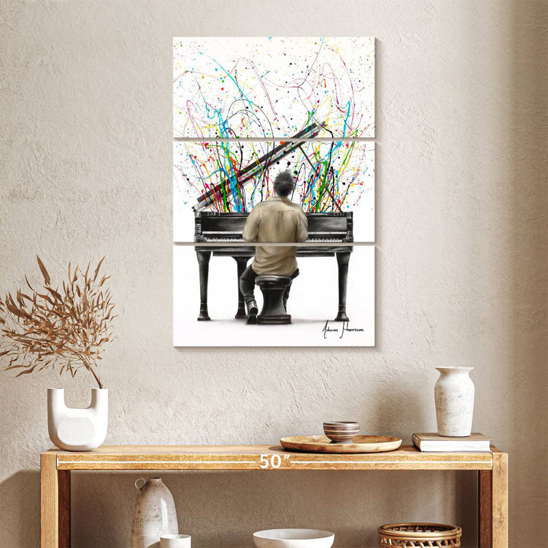 Abarca The Piano Solo, 32" H x 20" W
