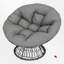 Fauteuil d'appoint pivotant à 360 ° Papasan-1746038680-1746038681
