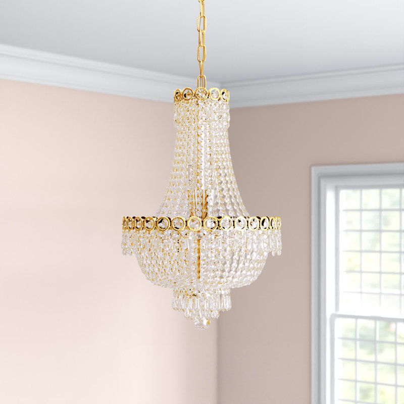 Stoltz 8 - Light Dimmable Empire Chandelier, Gold