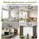 52" 5 - Blade Modern Ceiling Fan With Led Lights Remote App And Voice Control