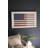  Wall Art, Large Framed American Flag Under Glass 31.5"H