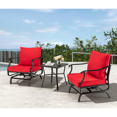 Kage 2 - Person Patio Conversation Set with Cushions