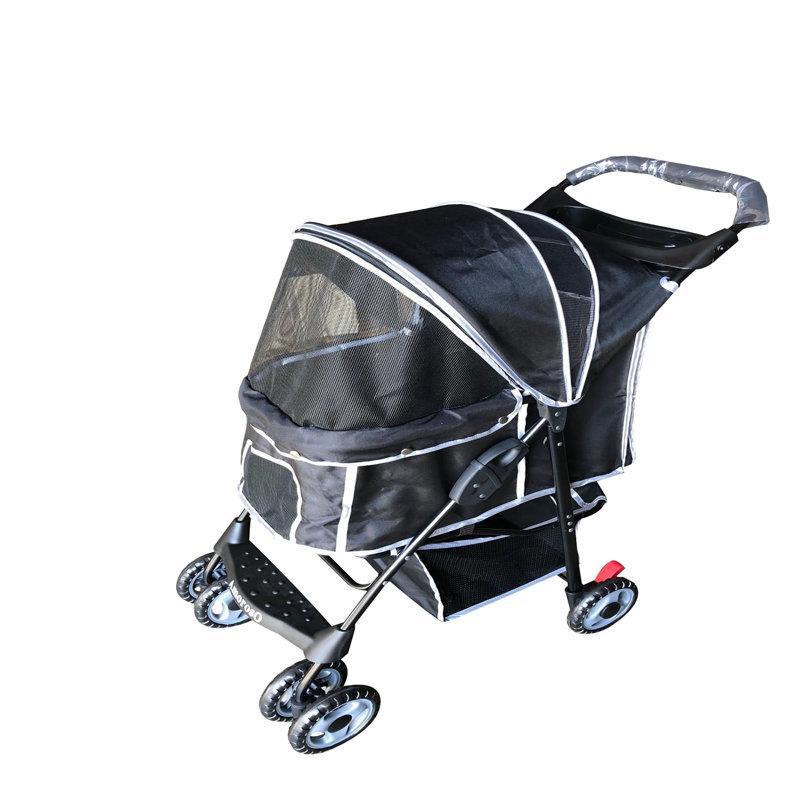 Poussette standard pliante, Noir