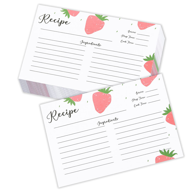 Outshine Premium Recipe Notecard