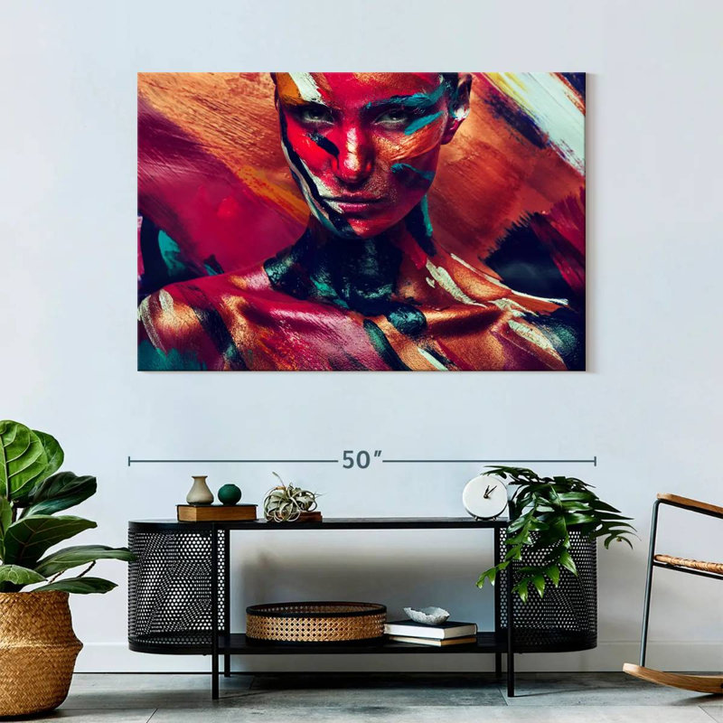 Senne Amazon Female Portrait, 32" H x 48" W