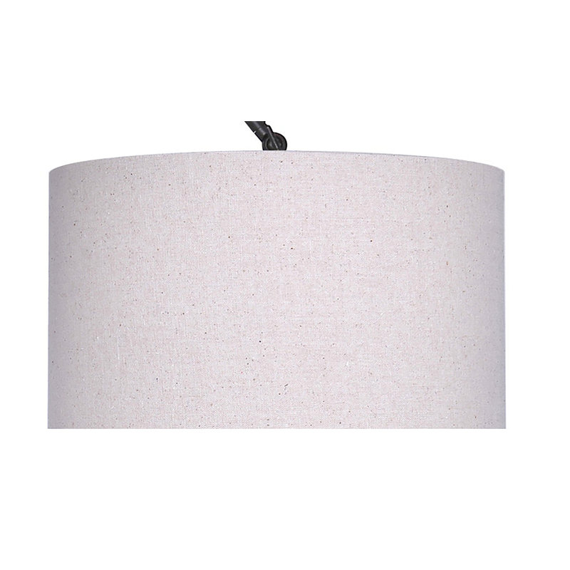 Snaresbrook 63.5'' Arched Floor Lamp, Oil Rubbed Bronze, Oatmeal