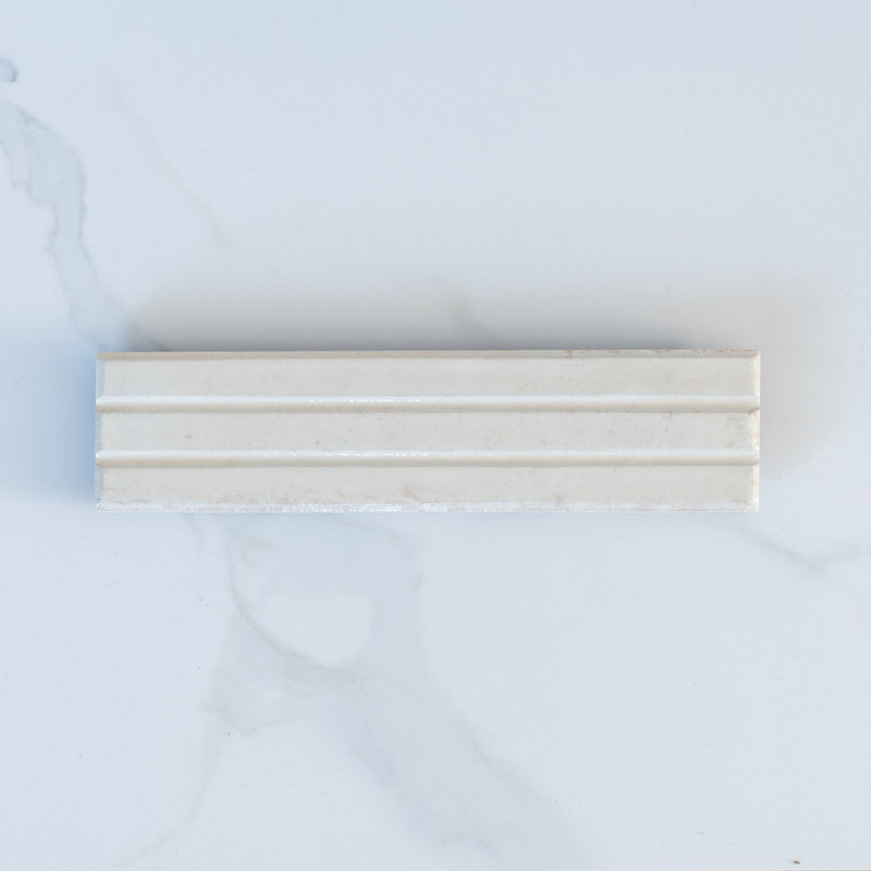 Lucca 2.5" x 9.5" Italian 3D Porcelain Subway Tile, Ivory Off-White