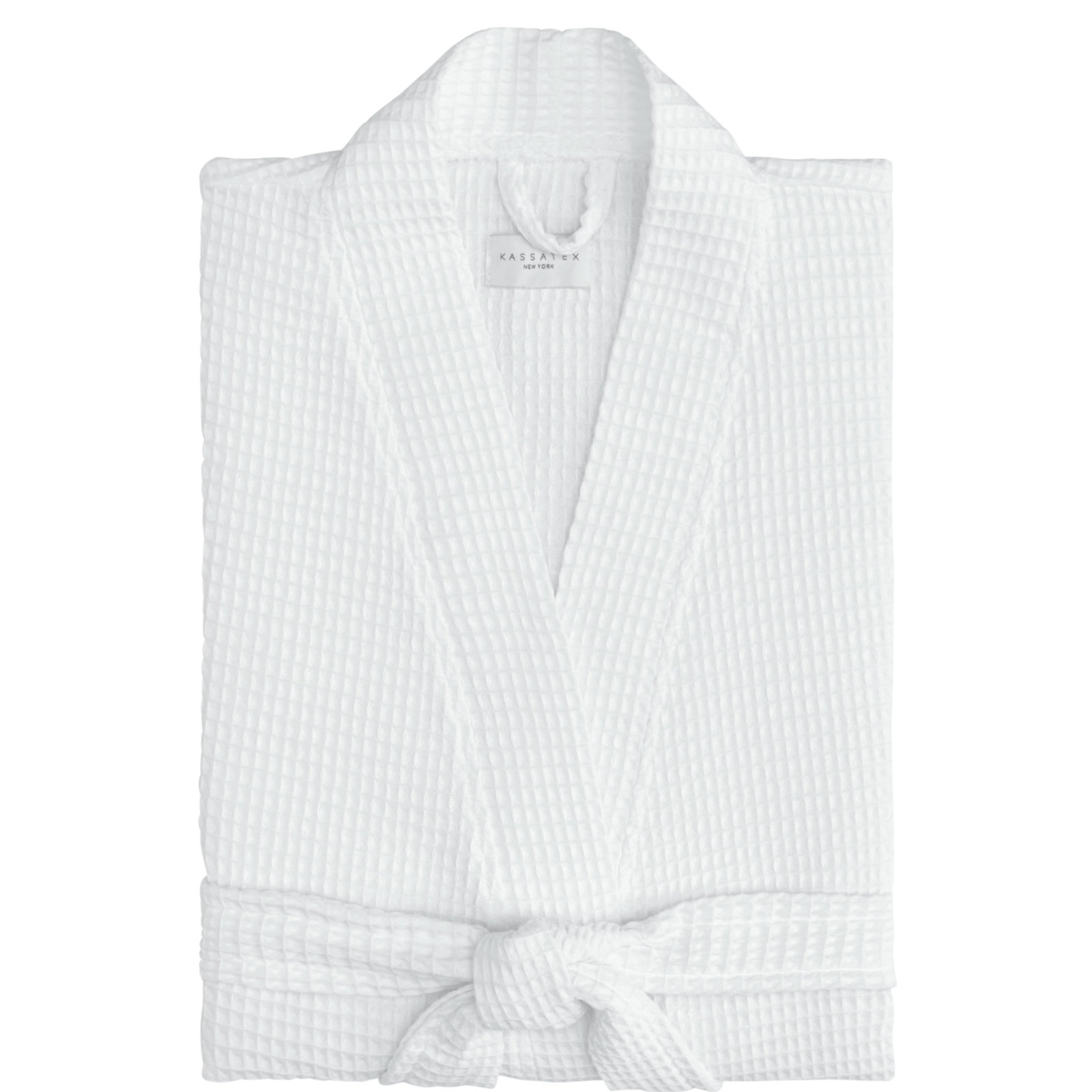 Astrid Waffle Bathrobe, Small, White