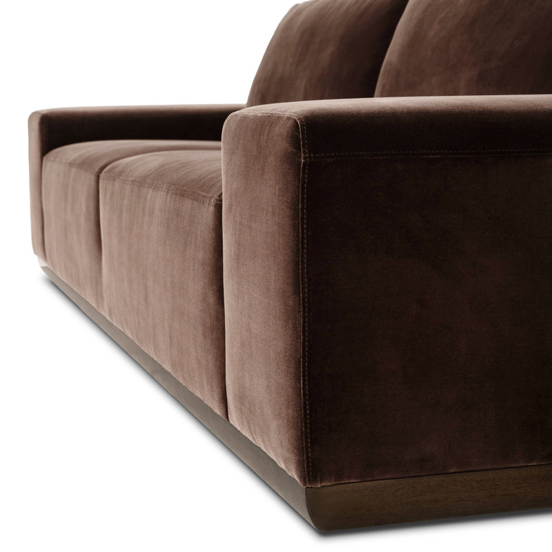 Isaiah 104" Upholstered Sofa, Surrey Cocoa