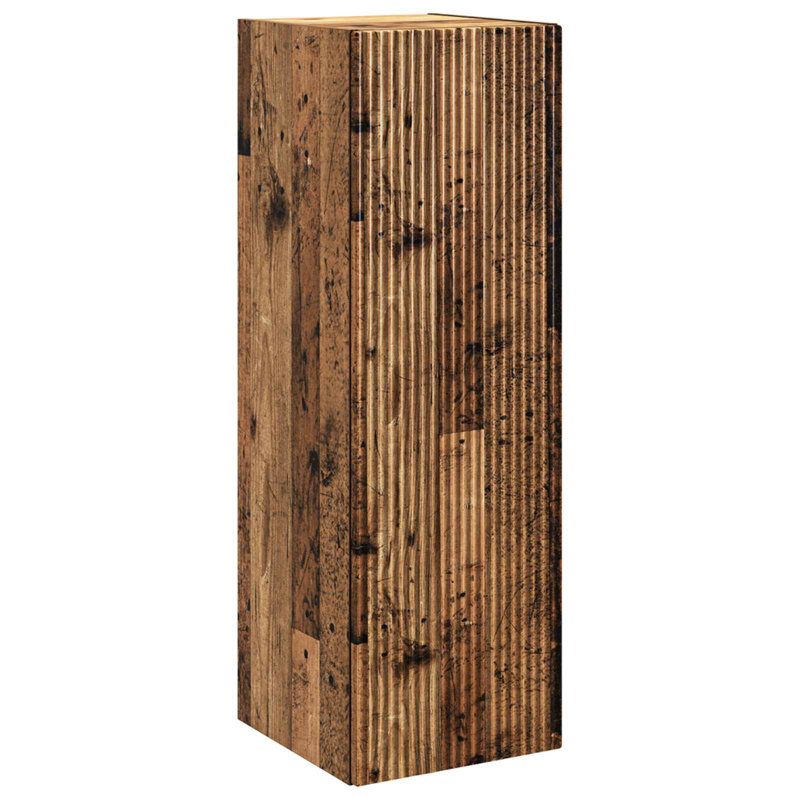 Linen Cabinet, 60cm H x 33cm W x 34.5cm D, Old Wood