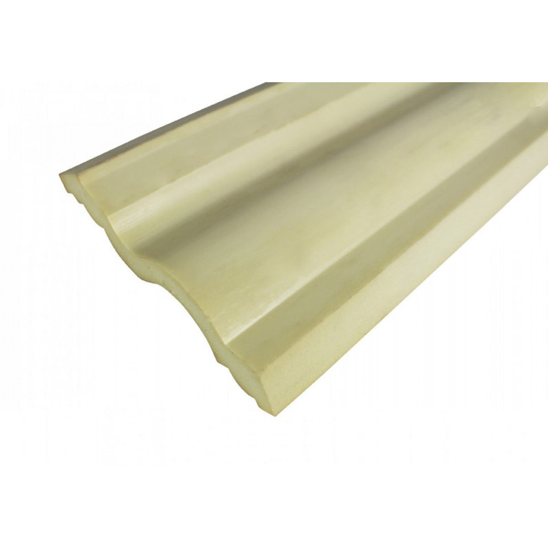 Primed White High-Density Urethane Crown Molding 96"