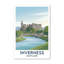 Inverness, Scotland - Romantic Highlands Travel Poster: Castle Over The River Ness. Giclee Print On Wrapped Canvas. Wall Art, Home Decor - Cities & Towns, Scotland - Wrapped Canvas Print-563213470