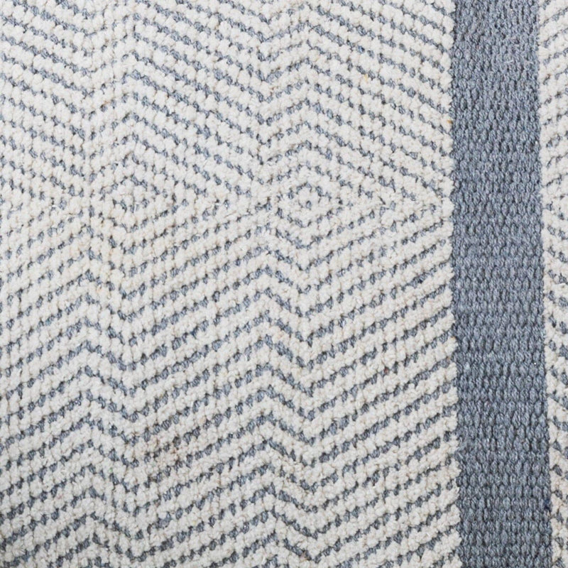 Neruda Geometric Rectangular Lumbar Cushion Cover, Mist Grey