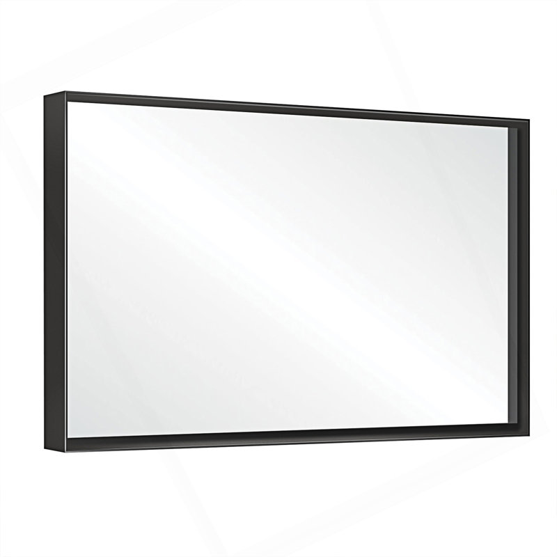 40X30inch Glossy Bathroom Mirror, Rectangle Vanity Mirror