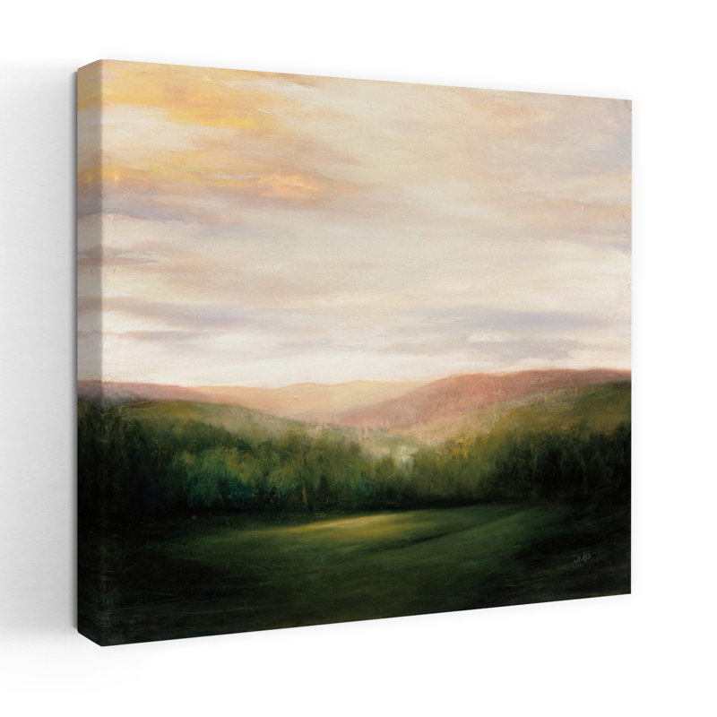 Art contemporain sur le terrain avec des nuages, H 18 po x l 18 po