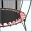 Trampoline rectangulaire TK - élastique - ROSE
