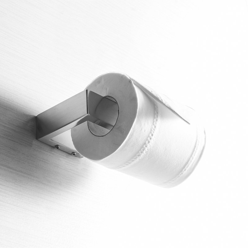 Porte-serviettes de salle de bain à angle simple en acier inoxydable SUS304