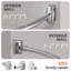182.88cm Curved Drill / Screw Shower Curtain Rod-574956918